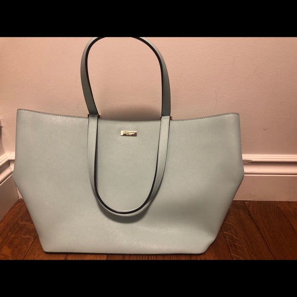 kate spade Handbags - NWOT icy blue Kate Spade tote bag